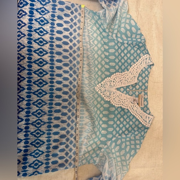Alfred Dunner Blue and White Women's Blouse 💎 - Picture 4 of 11